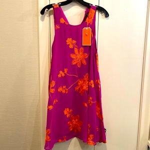 NWT Gianni Bini Floral Halter Pink and Orange Summer Dress